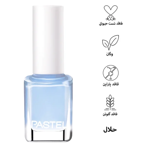 لاک ناخن شماره 09 پاستل-آبی پاستیلی - Image 3