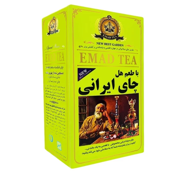 چای سیاه بهاره ایرانی عماد با تکه های هل - ۴۰۰ گرم - Image 3