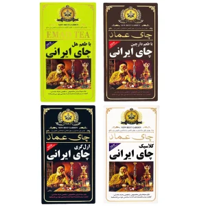 چای سیاه بهاره ایرانی عماد - ۴۰۰ گرم مجموعه ۴ عددی